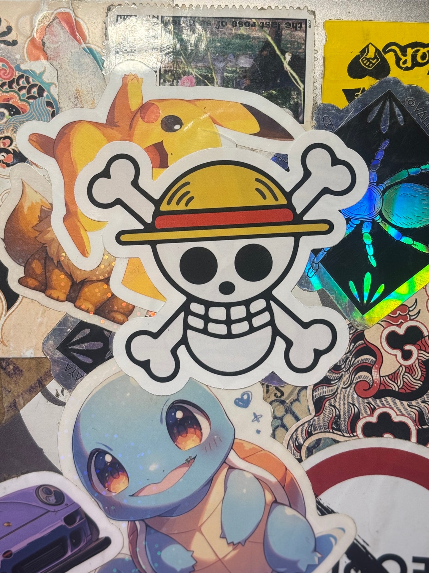 Straw Hat Pirate Vinyl Sticker | Waterproof Anime Laptop Decal – Perfect for Fans