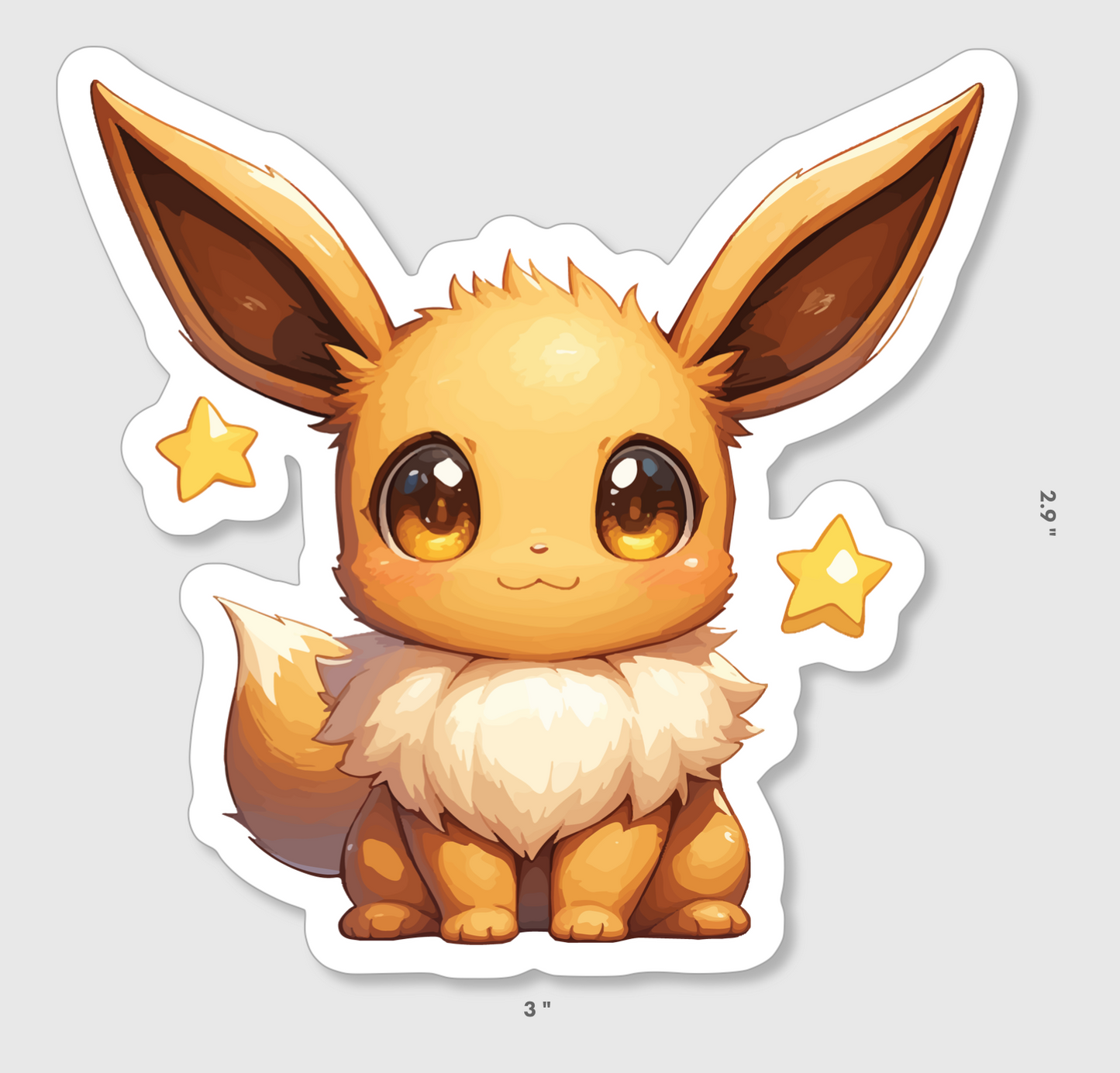 Eevee Pokémon Vinyl Sticker - Durable & Weather-Resistant