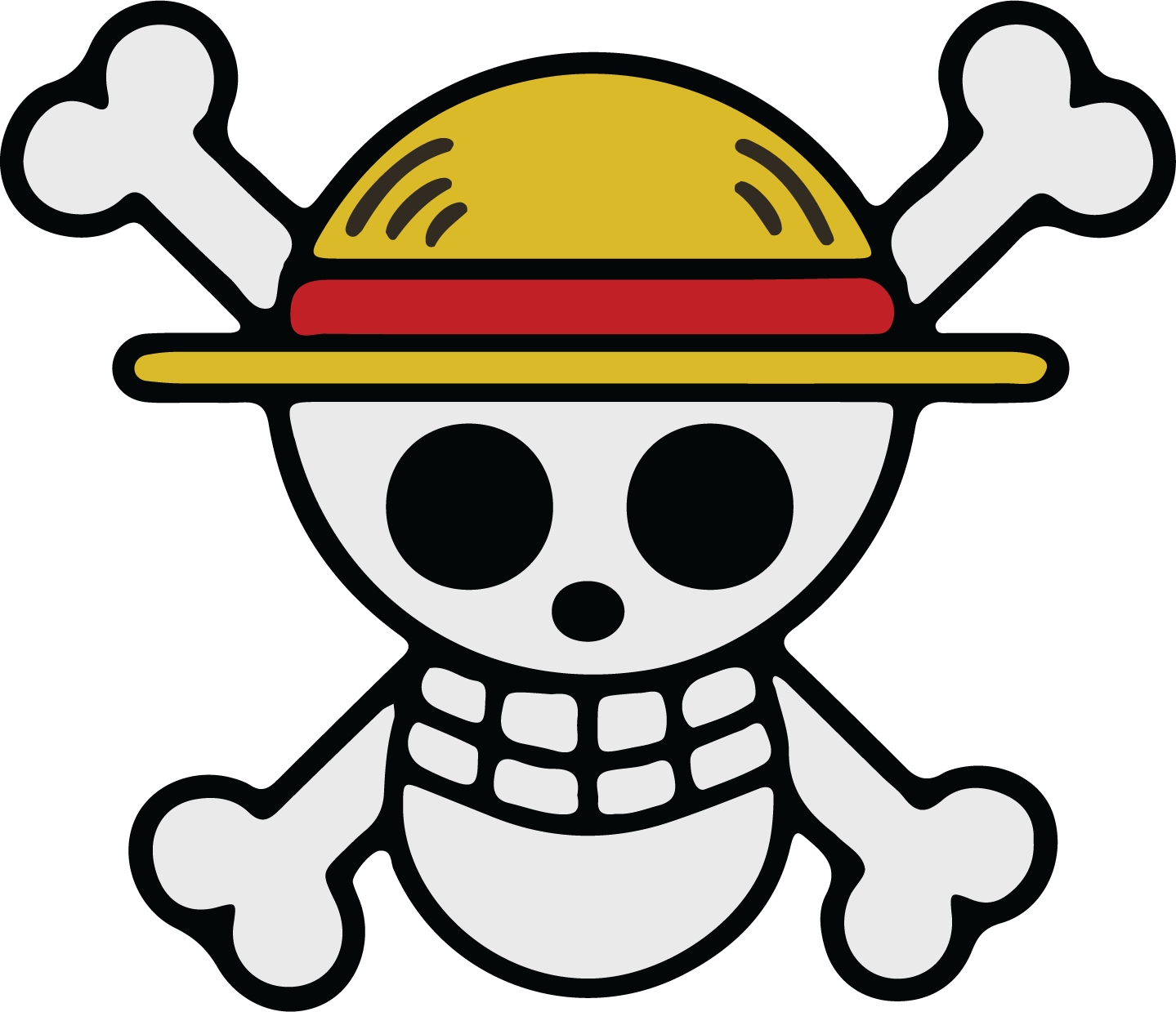 Straw Hat Pirate Vinyl Sticker | Waterproof Anime Laptop Decal – Perfect for Fans