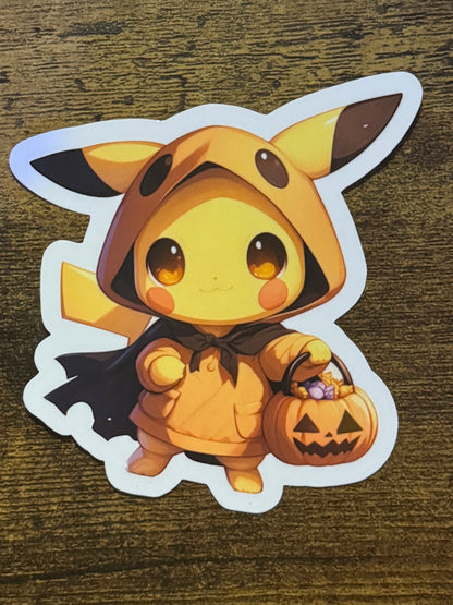 Pikachu Halloween Sticker Bundle – All 5 Stickers for 20% off (Limited Time Offer!)