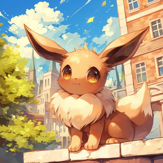 Custom Eevee Pokémon Vinyl Sticker